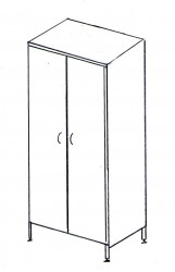 Шкаф для одежды ШО-800 «НИКИ-ЛАБ»